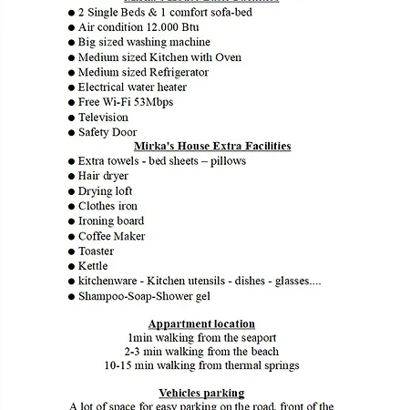 Apartmán Mirka's House Loutra Edipsou (Evia)